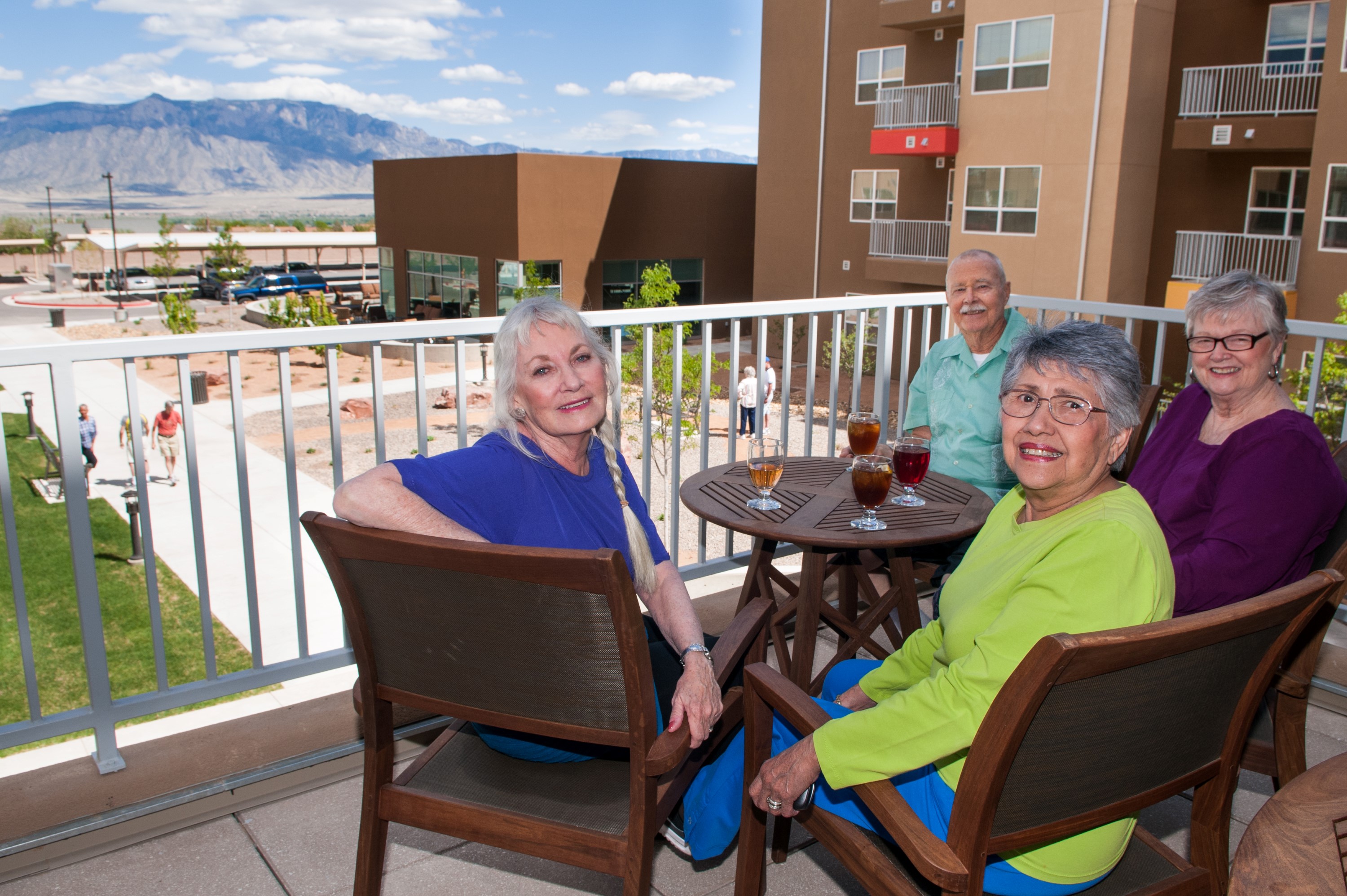 Residents on Balcony