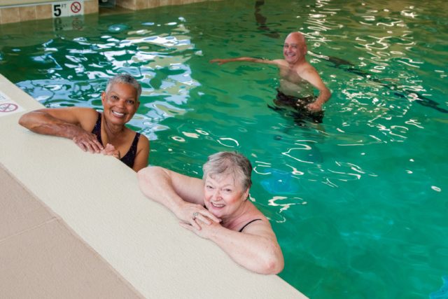 Residents Swimming in the Pool