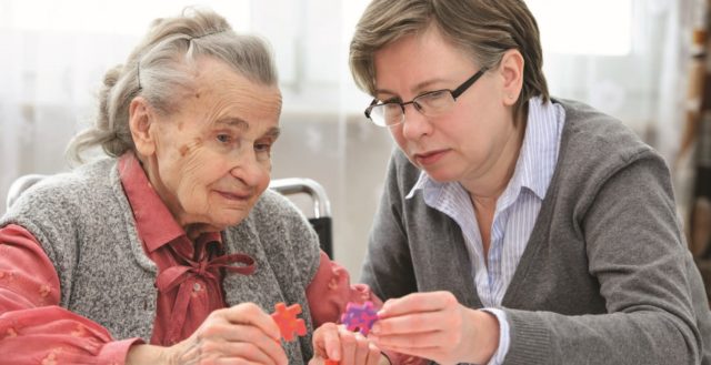 Supportive services, activities and security specifically designed for residents with Alzheimer's or other dementia.