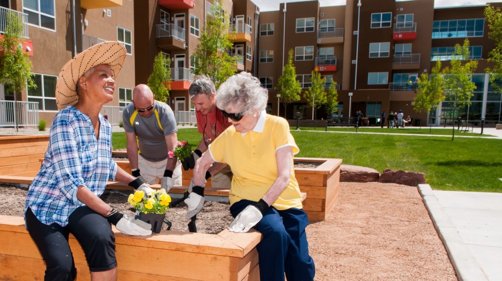 Gardening Together with Other Residents